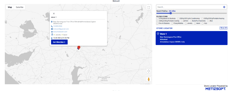 Silver Map Look - MSPL Store Locator
