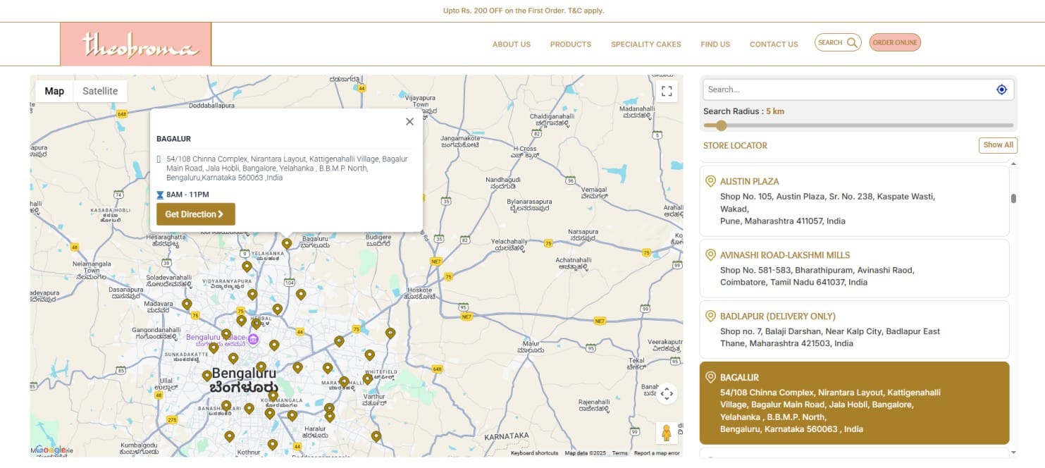 Theobroma Store Locator Demo
